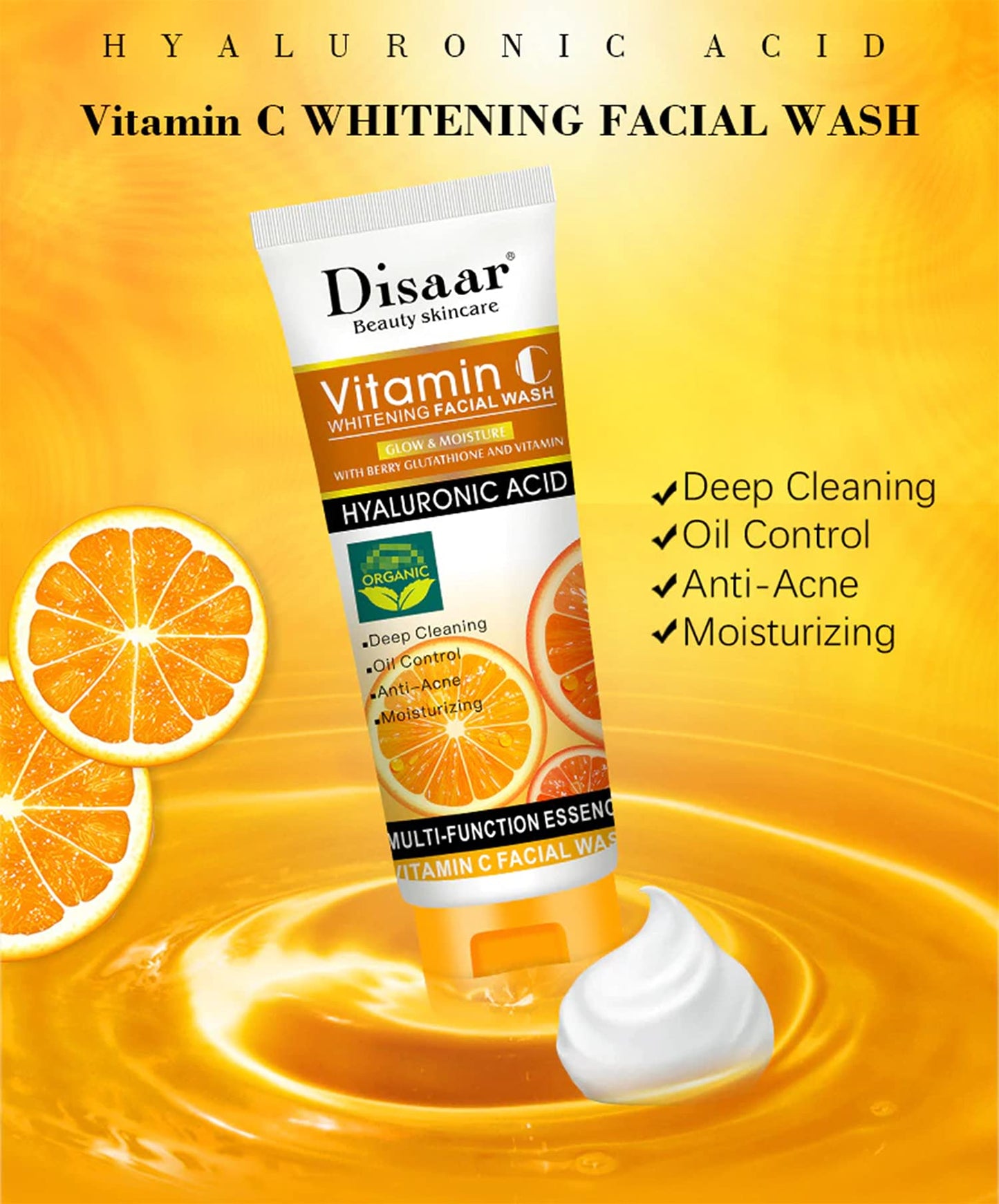 ESPUMA LIMPIADORA FACIAL CON VITAMINA C