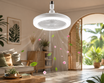 ABANICO CON LED Y AROMATIZANTE MULTIFUNCIONAL