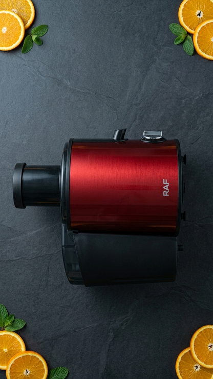 EXTRACTOR EXPRIMIDOR DE JUGO ELÉCTRICO FRUTAS COLOR ROJO