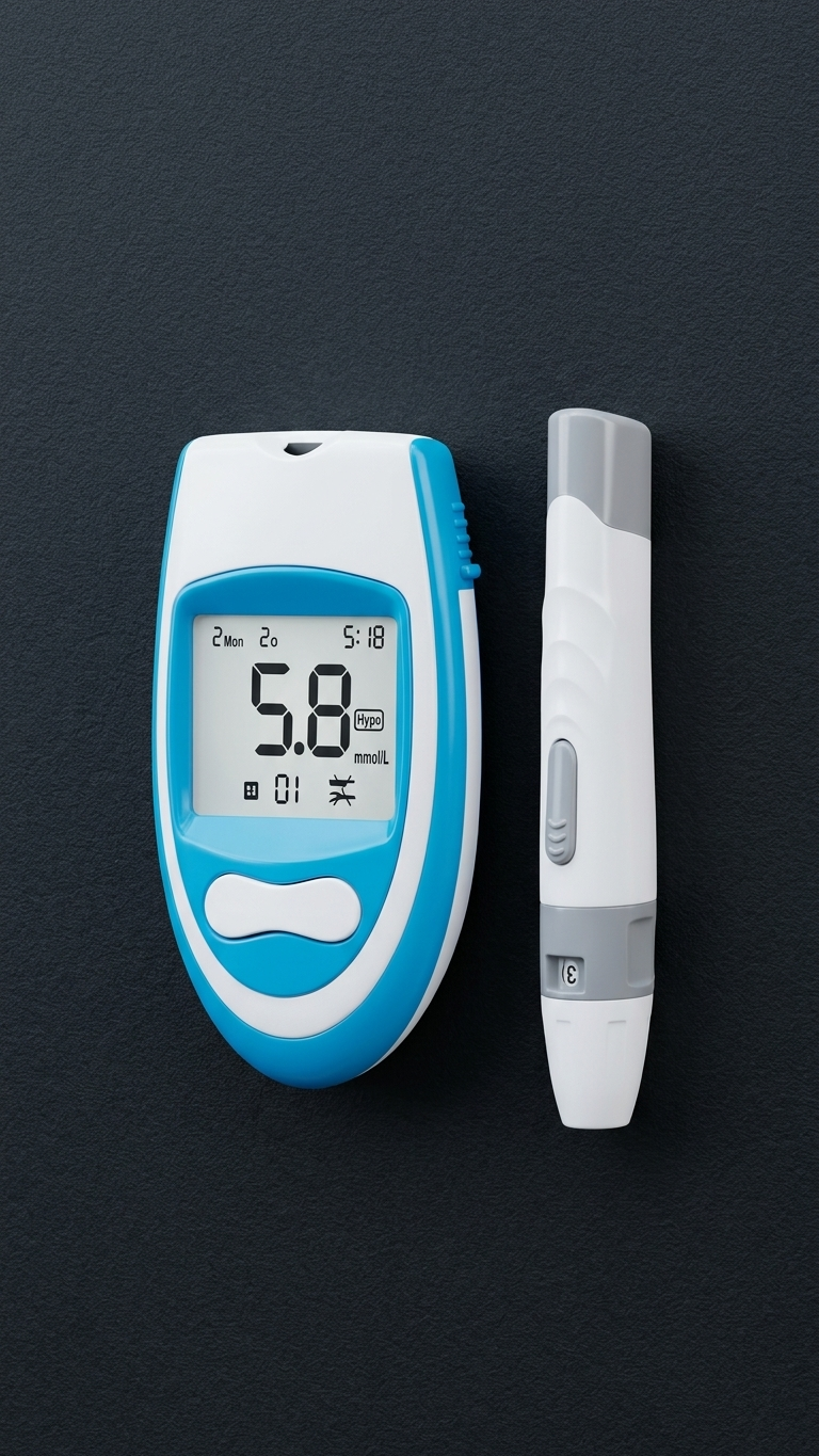 MONITOR DE GLUCOSA CON RESULTADOS EN PANTALLA