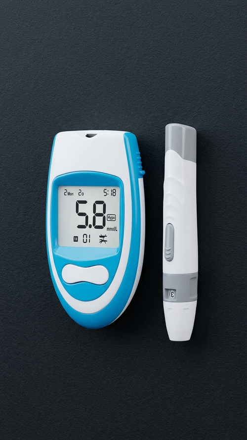 MONITOR DE GLUCOSA CON RESULTADOS EN PANTALLA